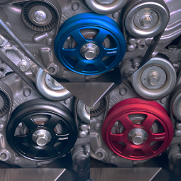 Lightweight Crank Pulley Installed